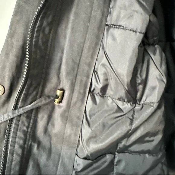 London Fog Black Hooded Jacket Size Medium - Picture 8 of 12